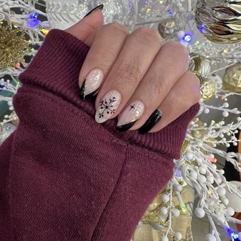Nails Galore - Black snowflake - Nail Salons Near Me - Cypress, California Nails Galore - Black snowflake - Nail Salons Near Me - Cypress, California