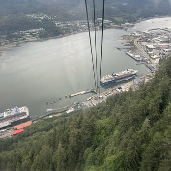 Goldbelt Tram - View going up - Hiking Near Me - Juneau, Alaska Goldbelt Tram - View going up - Hiking Near Me - Juneau, Alaska