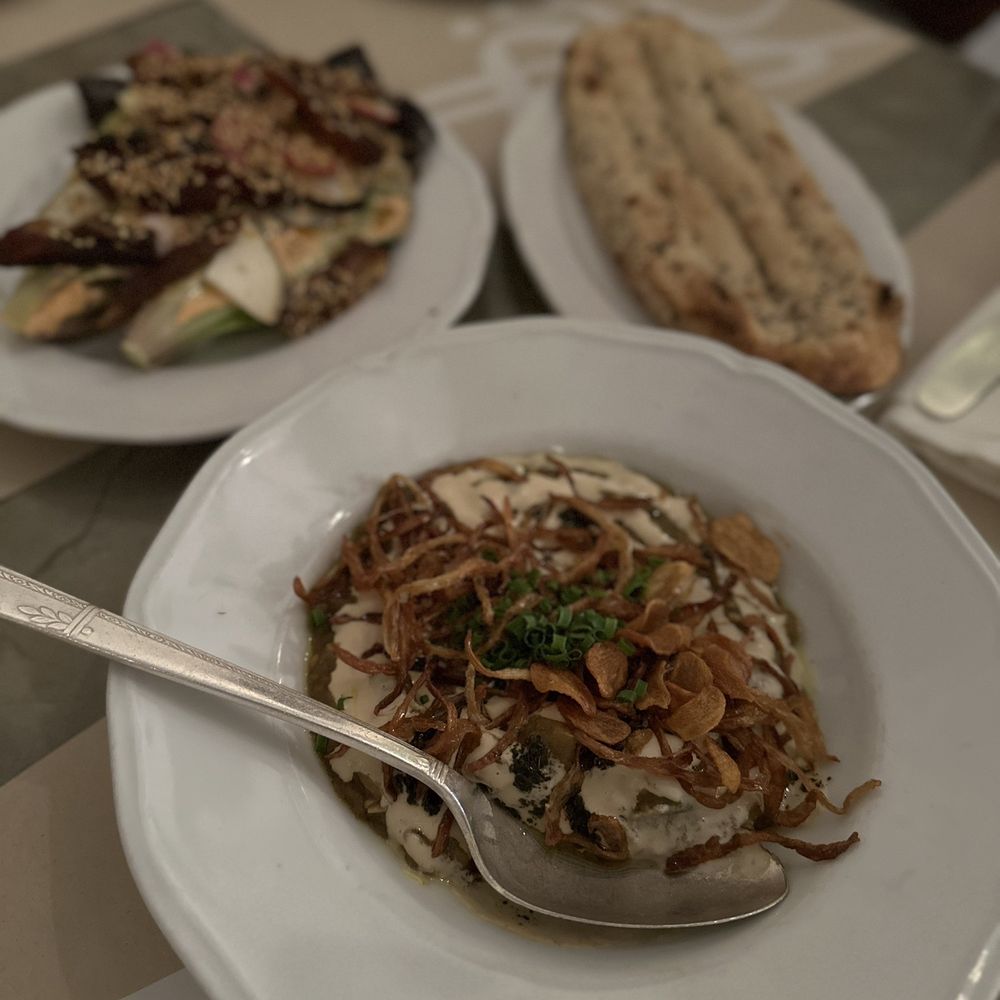 Sofreh - Eggplant whey dip - Persian/Iranian Near Me - Brooklyn, New York Sofreh - Eggplant whey dip - Persian/Iranian Near Me - Brooklyn, New York