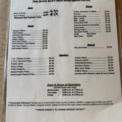 Old Town Diner - Updated menu