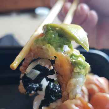 Izumi Japanese Restaurant - Half the roll is on the plate. - Sushi Bars Near Me - Eugene, Oregon