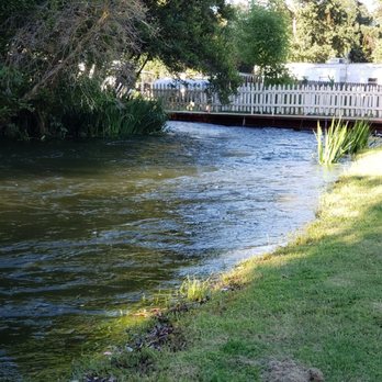Riverbend RV Park - River on our campsite! - RV Parks Near Me - Sanger, California