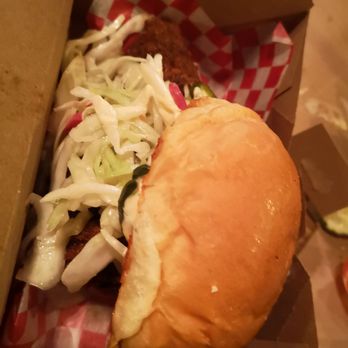 Downlow Chicken Shack - Classic sando (one large chicken breast) - Chicken Shop Near Me - Vancouver, British Columbia