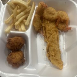 Fish and shrimp meal deal
