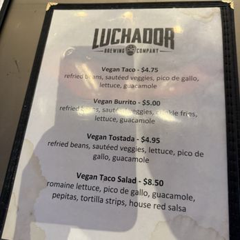 Luchador Brewing - Vegan menu - Breweries Near Me - Cathedral City, California Luchador Brewing - Vegan menu - Breweries Near Me - Cathedral City, California