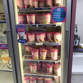 Baskin Robbins - a display of ice creams - Ice Cream & Frozen Yogurt Near Me - Pickering, Ontario