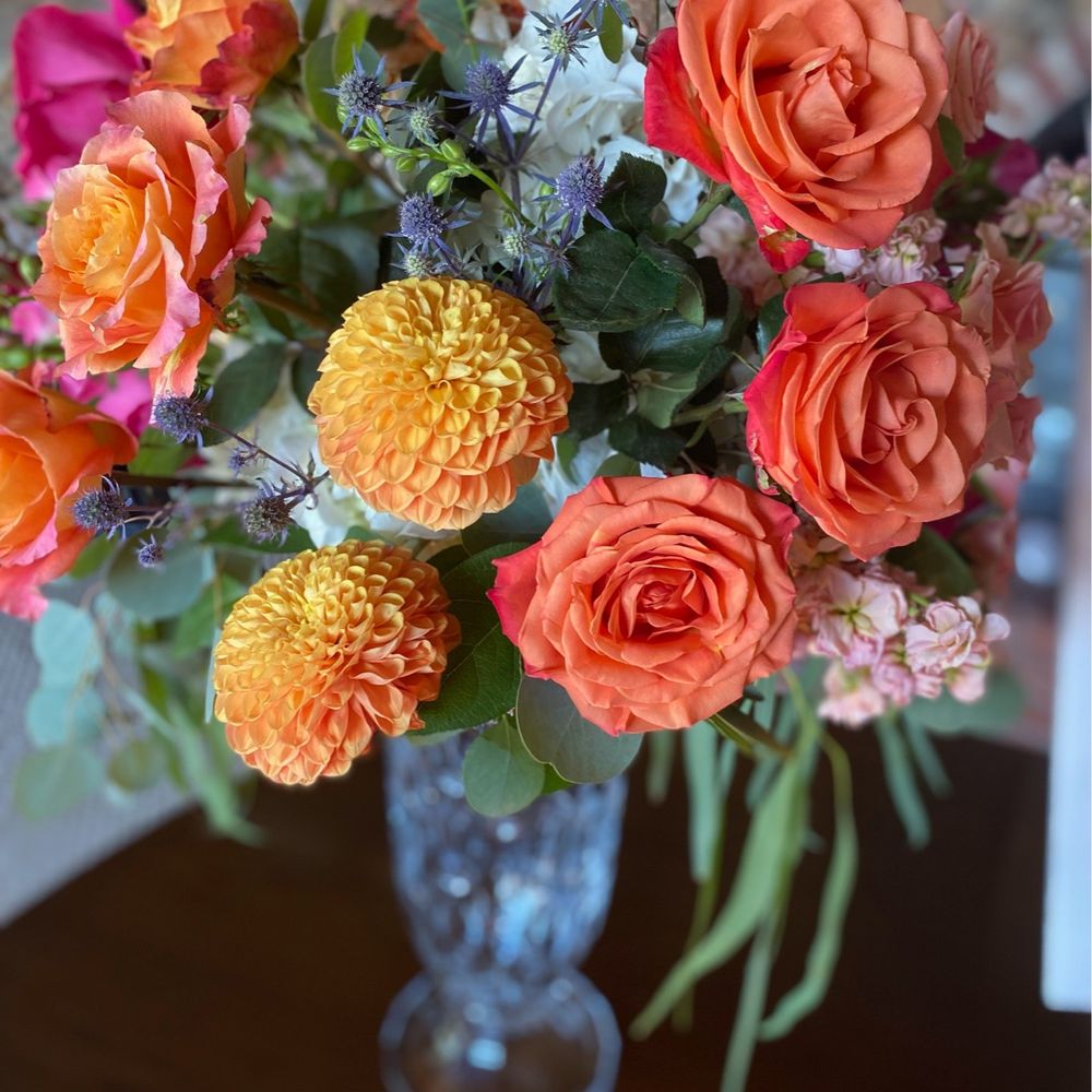 Cherry Blossom Floral Designs - Floral arrangement for my wedding welcome table - Floral Designers Near Me - Carlsbad, California