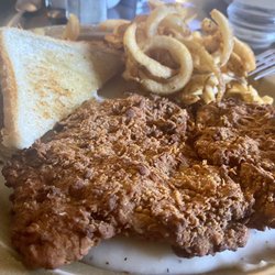 Naifeh's Steak House - Chicken fried steak with Cajun fries
