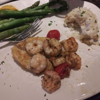 Bonefish Grill - Poorly prepared, very expensive ($31!!!), small portion of Cobia and Shrimp Picatta. I did not ask for it dry and plain! - Seafood Near Me - Jacksonville, Florida