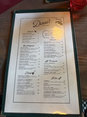 Menu photo 1 Donna's Los Angeles, CA