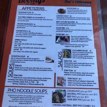 Boomy's - Menu - Pubs Near Me - Savannah, Georgia