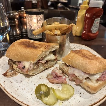 McWethy's Tavern - Cuban with Parmesan Garlic Fries - American Near Me - Romeoville, Illinois McWethy's Tavern - Cuban with Parmesan Garlic Fries - American Near Me - Romeoville, Illinois