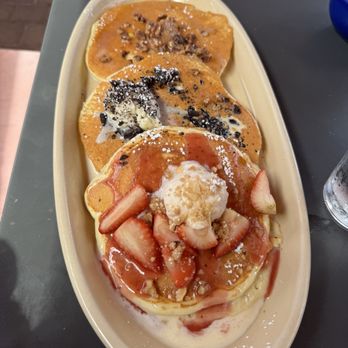 Snooze, an A.M. Eatery - Pancake flight - Breakfast & Brunch Near Me - Houston, Texas Snooze, an A.M. Eatery - Pancake flight - Breakfast & Brunch Near Me - Houston, Texas