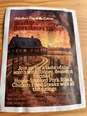 Menu photo 4 Palouse Caboose Bar And Grill Palouse, WA