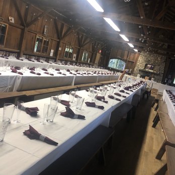 OVY Camp & Event Center - Setting up dinner area. Sat 200 people - Venues & Event Spaces Near Me - San Gregorio, California