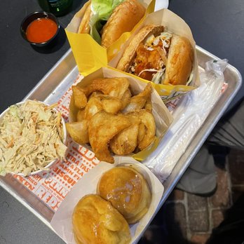 Penny Red's - The Classic, K-Town Cutlet, Sidewinder Fries, Honey Butter Bix, Dang Tangy Slaw - Chicken Shop Near Me - Detroit, Michigan Penny Red's - The Classic, K-Town Cutlet, Sidewinder Fries, Honey Butter Bix, Dang Tangy Slaw - Chicken Shop Near Me - Detroit, Michigan