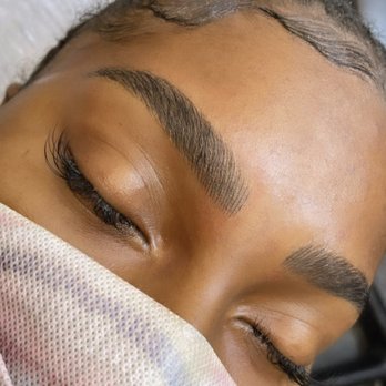 Brows by Jenny Rose - Combo brows after her yearly touch up - Permanent Makeup Near Me Brows by Jenny Rose - Combo brows after her yearly touch up - Permanent Makeup Near Me
