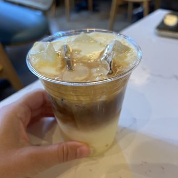 Swadesi Cafe - saffron and corn latte - Bakeries Near Me - Chicago, Illinois