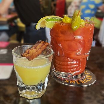 Werewolf - Breakfast shot (left). Bloody Mary (right). - Breakfast & Brunch Near Me - San Diego, California Werewolf - Breakfast shot (left). Bloody Mary (right). - Breakfast & Brunch Near Me - San Diego, California