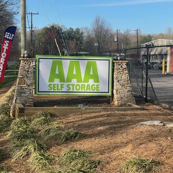 AAA Self Storage - Roadside sign - Self Storage Near Me - Greensboro, North Carolina