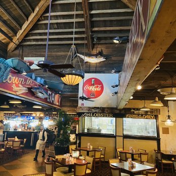 Pappadeaux Seafood Kitchen - Inside view. Just love the kajiki hanging on the wall. I guess it was only a 250lb one but nice. - Seafood Near Me - Phoenix, Arizona