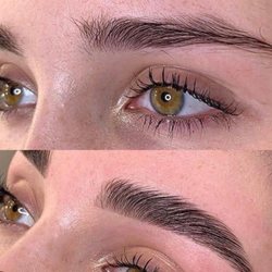 Donna Kelly Makeup - Before and after brow shaping