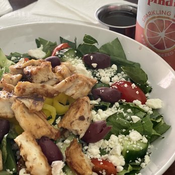 Get Fresh Cafe - Mediterranean Salad with Chicken - Sandwiches Near Me - Lancaster, California