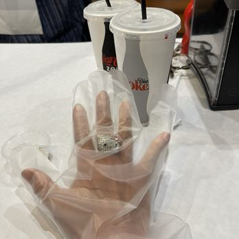 The Crawfish Hut - Essential gloves...ish they were a little smaller! - Seafood Near Me - Burien, Washington
