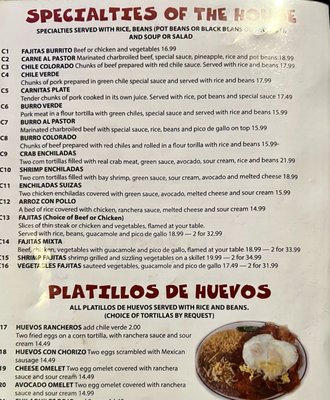Menu photo 3 Domingo's Bar & Grill Tehachapi, CA