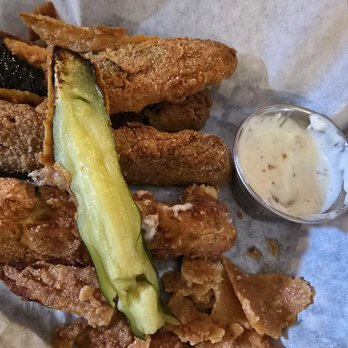 The Oaks Restaurant - Fried frozen zucchini still dripping water - American Near Me - Angelus Oaks, California