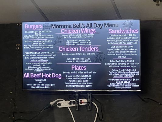 Menu photo 2 Momma Bells Southern Cooking Jefferson, GA