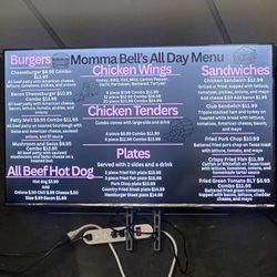 Momma Bells Southern Cooking - Menu