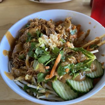 Three Tigers Brewing Company - Rice bowl with shredded pork - Vietnamese Near Me - Granville, Ohio Three Tigers Brewing Company - Rice bowl with shredded pork - Vietnamese Near Me - Granville, Ohio
