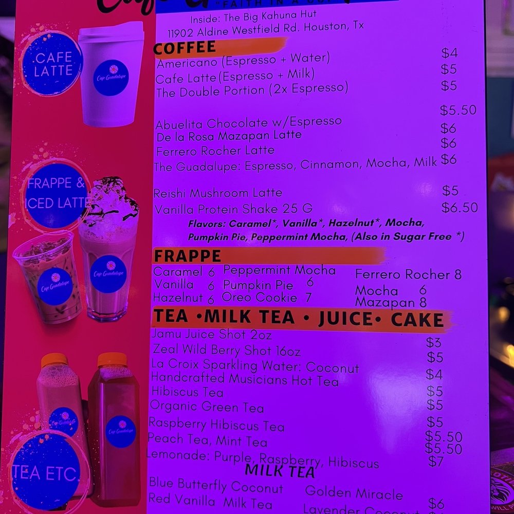 Overflow Cafe - Menu - Coffee & Tea Near Me - Houston, Texas