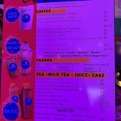 Overflow Cafe - Menu