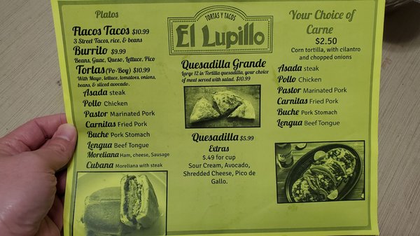 Menu photo 1 El Lupillo Gulfport, MS