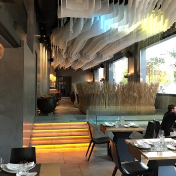 Origen - Water cascading from ceiling. - Asian Fusion Near Me - Bilbo, BI Origen - Water cascading from ceiling. - Asian Fusion Near Me - Bilbo, BI