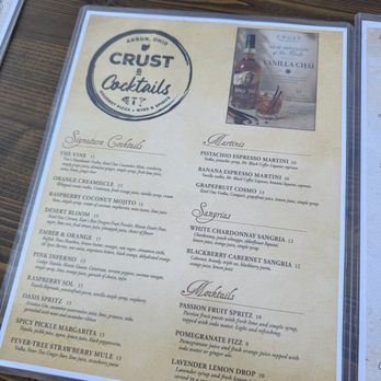 Crust & Cocktails - Cocktail Bars Near Me - Akron, Ohio