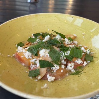 Rooster & Owl - Peach salad - New American Near Me - Washington, DC, District of Columbia