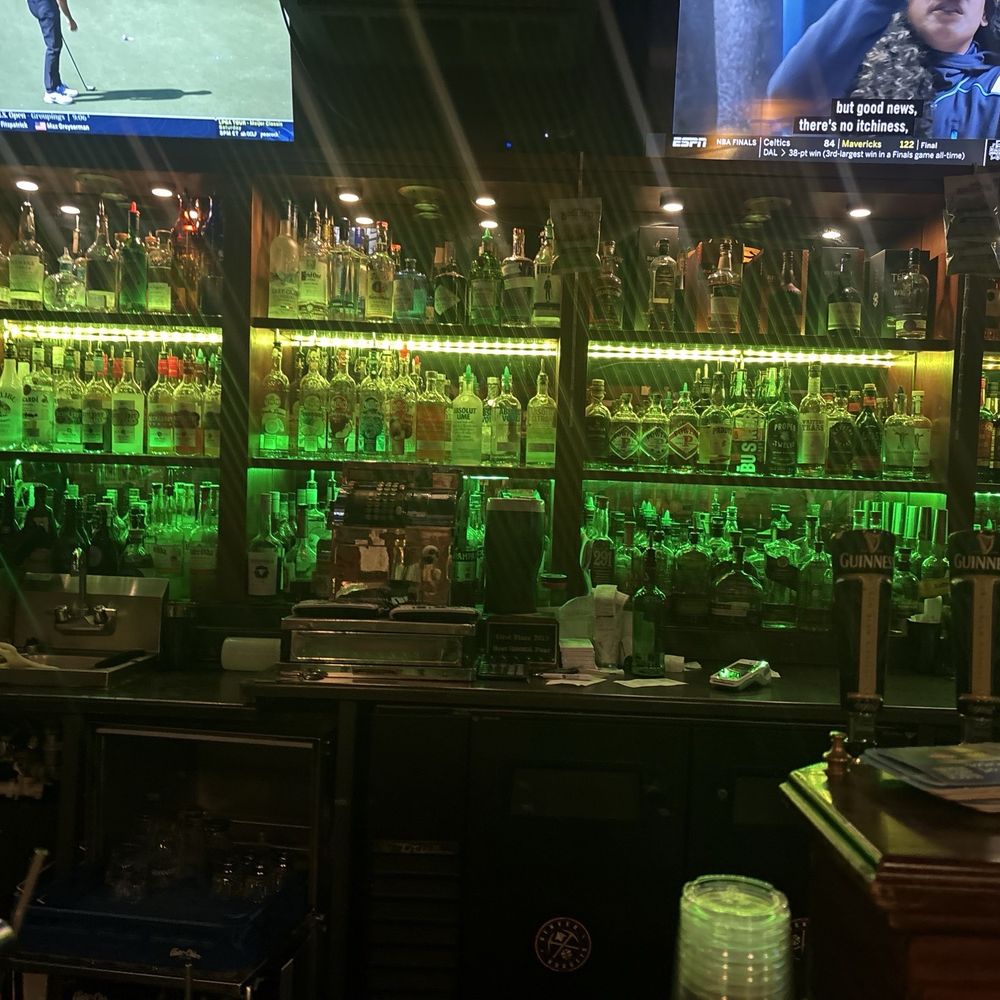 Nallen's Irish Pub - The great wall of liquors, liquors and  Irish whiskeys! - Pubs Near Me - Denver, Colorado