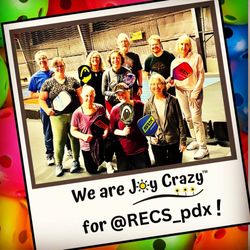 Joy Crazy - Went on a "Joy Crazy Field Trip" with my students to the RECS pickleball facility in Clackamas and everyone had a great time.