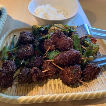 Mama Chang - Cumin Lamb Skewers Plate - Chinese Near Me - Fairfax, Virginia Mama Chang - Cumin Lamb Skewers Plate - Chinese Near Me - Fairfax, Virginia