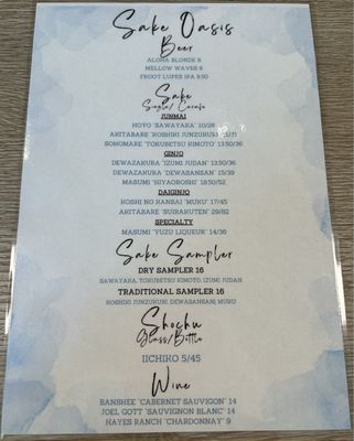 Menu photo 1 Currents Honolulu, HI