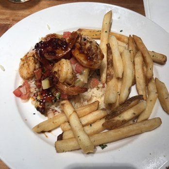 Cheddar's Scratch Kitchen - Was under favorites. Chicken on bed of rice w tropical pico and shrimp plus a side Very delicious and a lighter choice Not a huge portion - American Near Me - Waco, Texas