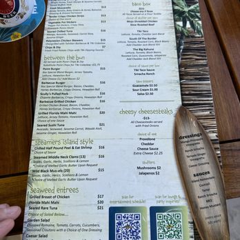 The Point - Menu 2 - Tiki Bars Near Me - Somers Point, New Jersey