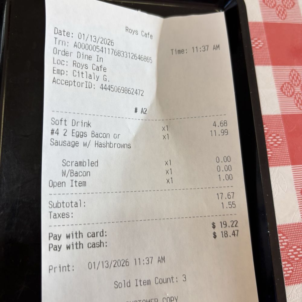 Roys Cafe - Bill - Cafes Near Me - Barstow, California Roys Cafe - Bill - Cafes Near Me - Barstow, California