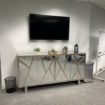 Timeline Roofing and Remodeling - 3 TVs mounted and we also did them the favor of fetching and delivering this beautiful credenza for the office - General Contractors Near Me Timeline Roofing and Remodeling - 3 TVs mounted and we also did them the favor of fetching and delivering this beautiful credenza for the office - General Contractors Near Me