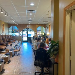 Enchanted Beauty Spa - Our girl's wedding group gets their nails done!