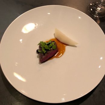 Atera - Venison, pear, and pine huckleberry - New American Near Me - New York, New York