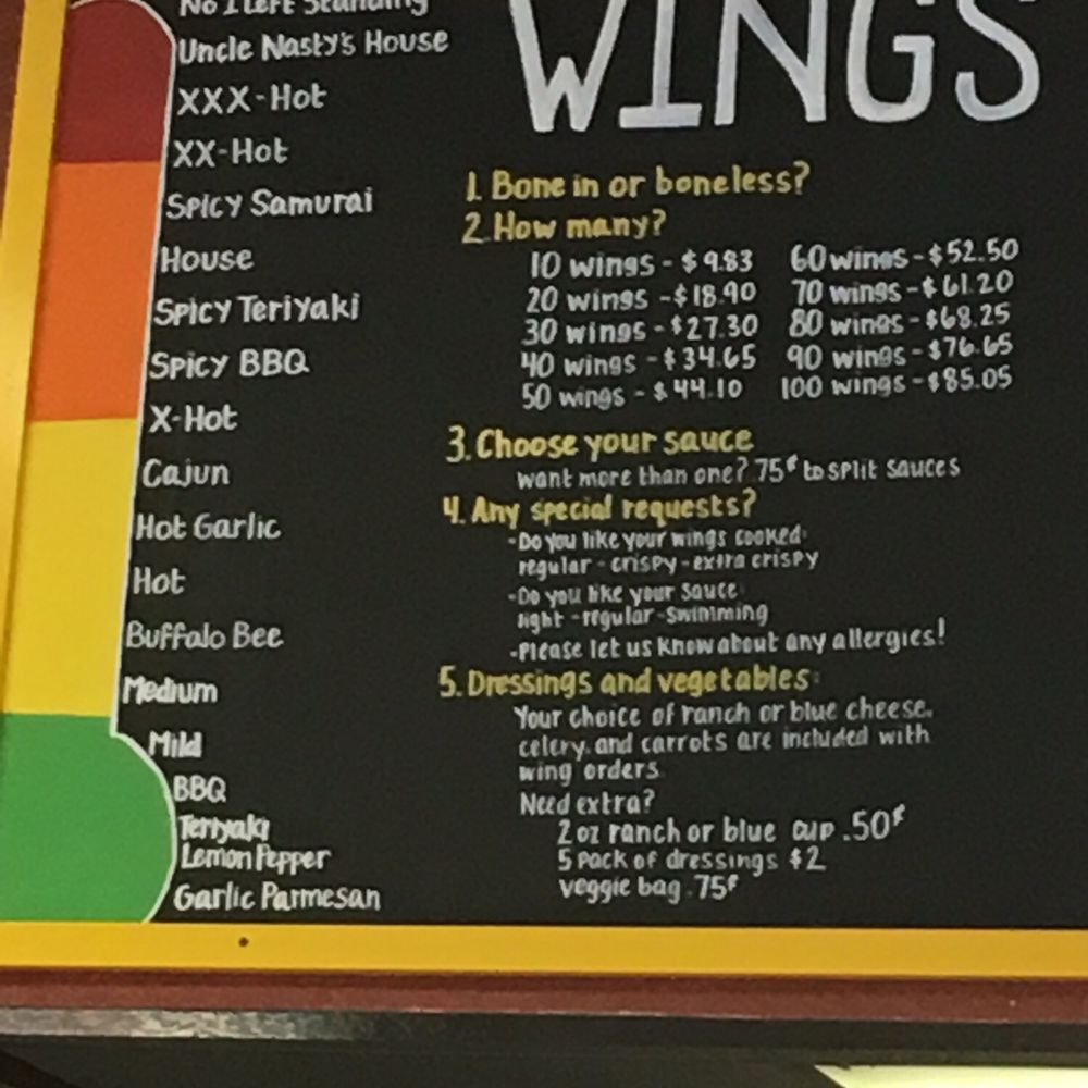 CD's Wings - Westminster - Large selection of house made sauces for your enjoyment - Chicken Wings Near Me - Westminster, Colorado CD's Wings - Westminster - Large selection of house made sauces for your enjoyment - Chicken Wings Near Me - Westminster, Colorado